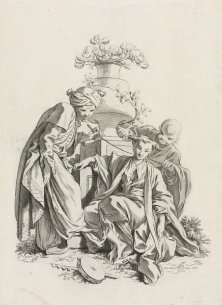 The Senses: Touch (after Boucher), 1700s. Gabriel Huquier (French, 1695-1772). Etching and