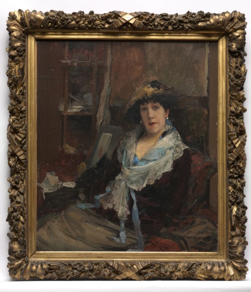 Marie Samary of the Odéon Theater, c. 1881. Jules Bastien-Lepage (French, 1848-1884). Oil on