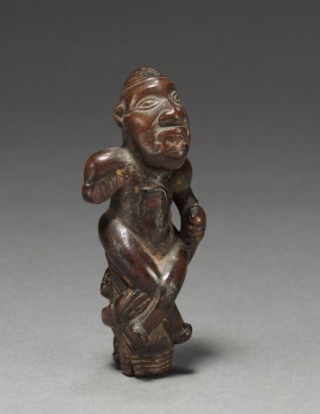 Male Figurine or Finial, early 1800s-early 1900s. Central Africa, Democratic Republic of the Congo