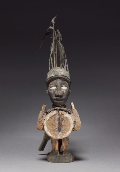 Figurine, late 1800s-early 1900s. Central Africa, Republic of the Congo, Kongo people. Wood and