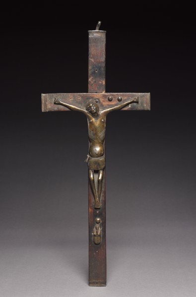 Crucifix, late 1800s-early 1900s. Central Africa, Democratic Republic of the Congo or Cabinda,