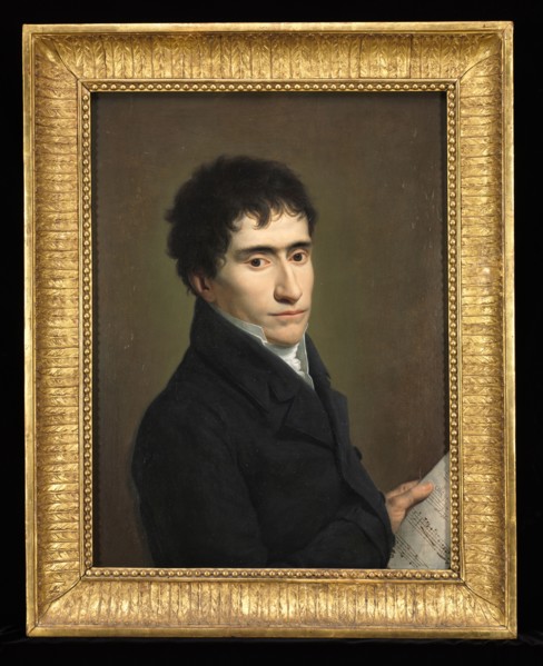 Portrait of a Musician, c. 1800. Andrea Appiani (Italian, 1754-1817). Oil on wood; framed: 72 x 57