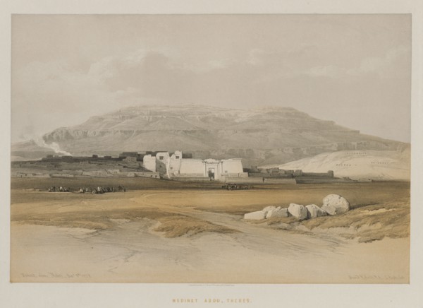 Egypt and Nubia, Volume II: Medinet abou, Thebes, 1847. Louis Haghe (British, 1806-1885), F.G.Moon,