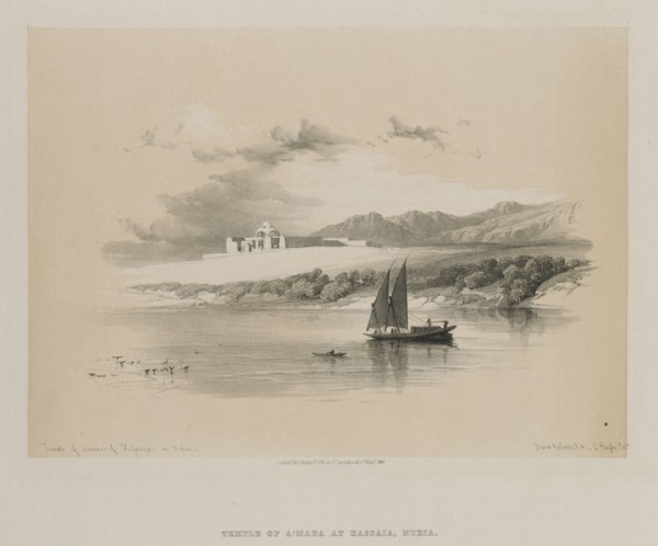 Egypt and Nubia, Volume II: Temple of Amdda, of Hassaya in Nubia, 1847. Louis Haghe (British,