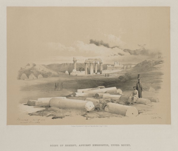 Egypt and Nubia, Volume II: Hermont, Ancient Hermonthis, 1848. Louis Haghe (British, 1806-1885), F
