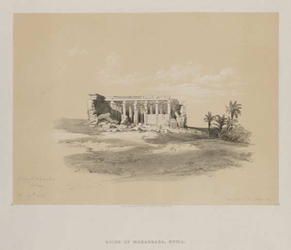 Egypt and Nubia, Volume I: Wady Maharraka, Nubia, 1846. Louis Haghe (British, 1806-1885), F.G.Moon,