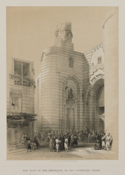 Egypt and Nubia, Volume III: Gate of the Metwaleys, Cairo, 1848. Louis Haghe (British, 1806-1885),
