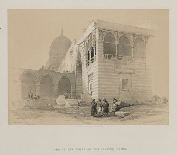 Egypt and Nubia, Volume III: One of the Tombs of the Khalifs, Cairo, 1848. Louis Haghe (British,