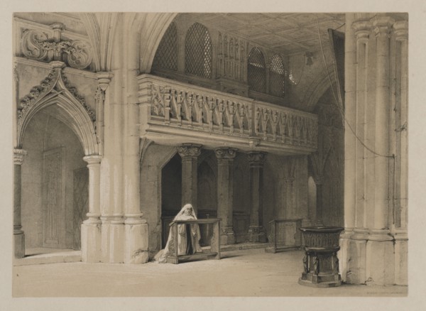 Sketches in Belgium and Germany, Volume I: Nönnberg Convent, Salzburg, 1840. Louis Haghe (British,