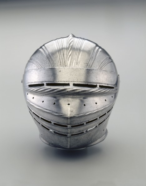 Field Armor in Maximilian Style: Helmet, c. 1510-1515. Germany, Augsburg(?), early 16th century.