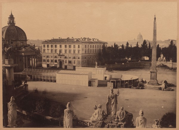 View of Rome, c. 1860. Unidentified Photographer. Albumen print from a collodion negative; image: