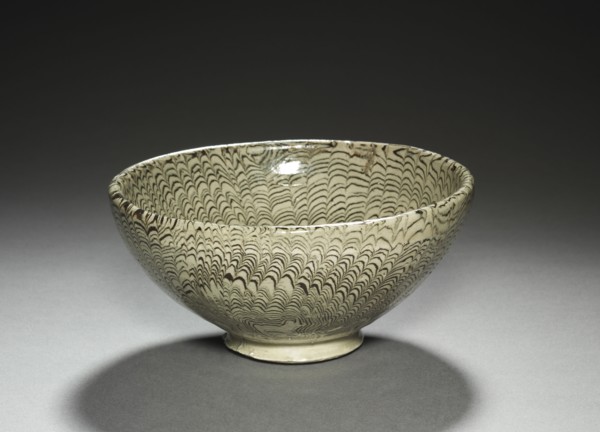 Marbled Bowl, 1100s. China, possibly Henan province, Xinwu, Dangyangyu, Northern Song dynasty