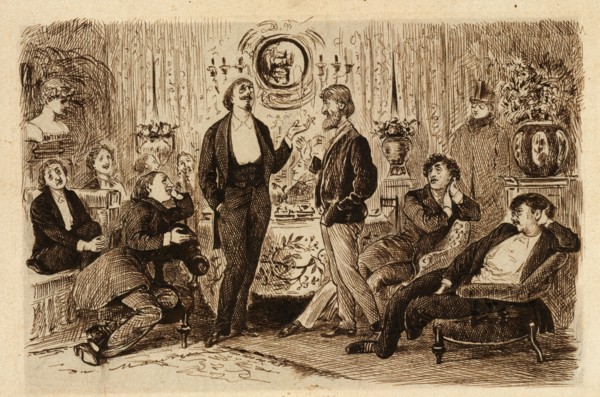 "Nincompoopiana," Illustration for Punch, c. 1879. George Louis Palmella Busson Du Maurier