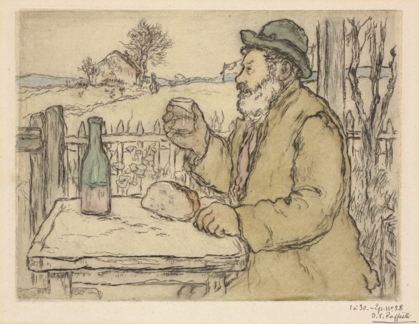 Types de petits Gens: A Votre Santé, 1894. Jean-François Raffaëlli (French, 1850-1924). Etching;