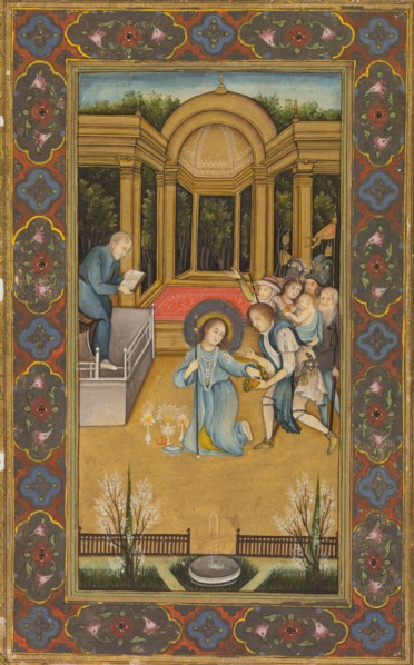 Jesus among the doctors in the Temple, c. 1760. Mir Kalan Khan (Indian, c. 1730–1775). Opaque