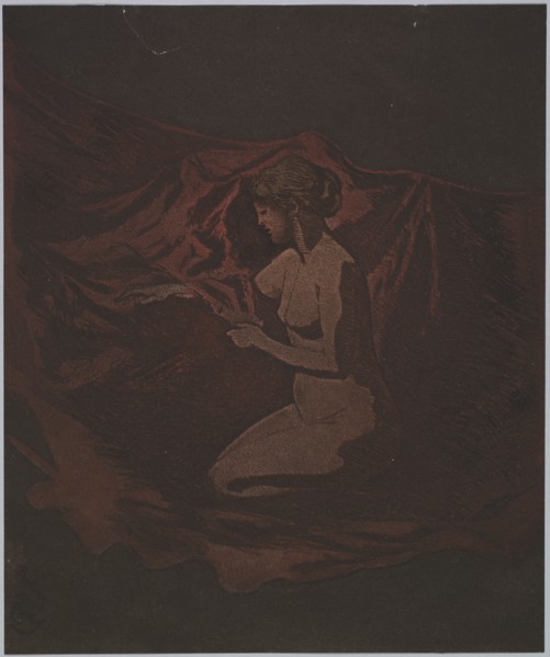 Embers Glow, 1890-1897. Theodore Roussel (French, 1847-1926). Color etching and aquatint; sheet: 24