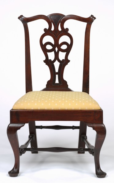 Side Chair, c. 1775-1790. John Townsend (American, 1732-1809). Mahogany; overall: 39 x 24 x 18 cm