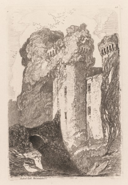 Liber Studiorium: Ragland Castle, Monmouhshire, 1838. John Sell Cotman (British, 1782-1842), H. G.