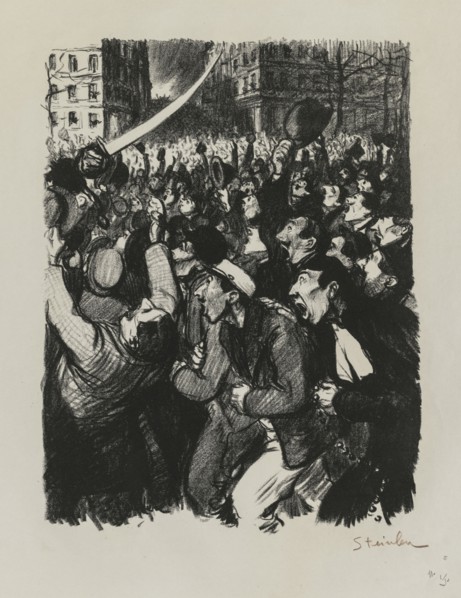 Les Moutons de Boisdeffre, 1898. Théophile Alexandre Steinlen (Swiss, 1859-1923). Lithograph;