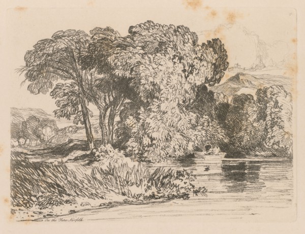 Liber Studiorum: Plate 4, View on the Yare, Norfolk, 1838. John Sell Cotman (British, 1782-1842).