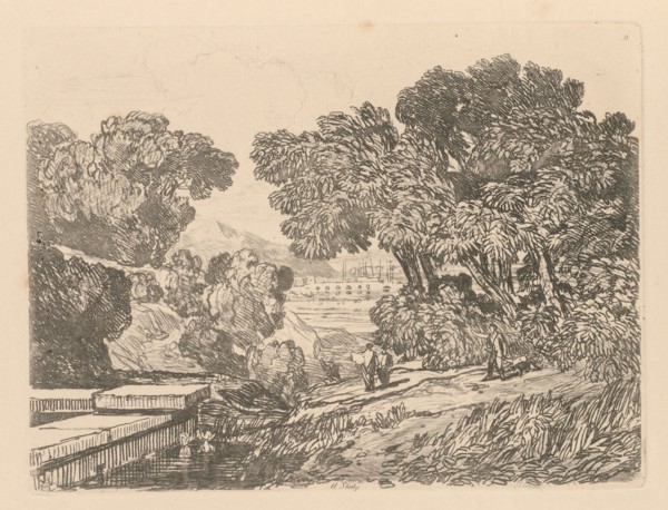 Liber Studiorum: Plate 9, A Study, 1838. John Sell Cotman (British, 1782-1842). Softground etching,