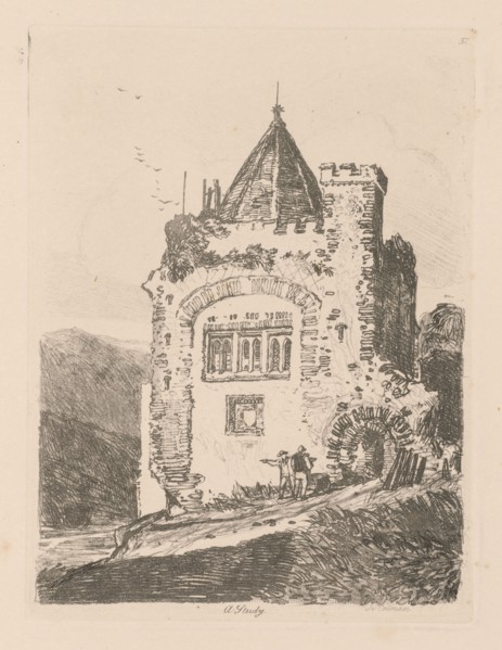 Liber Studiorum: Plate 37, A Study, 1838. John Sell Cotman (British, 1782-1842). Softground