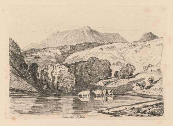 Liber Studiorum: Plate 15, Cader Iris, North Wales, 1838. John Sell Cotman (British, 1782-1842).