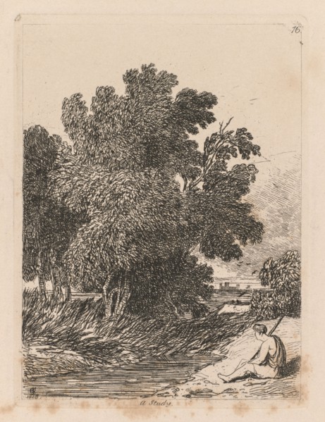 Liber Studiorum: Plate 16, A Study, 1838. John Sell Cotman (British, 1782-1842). Softground