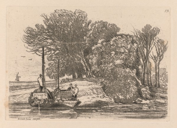 Liber Studiorum: Plate 19, Postwick Grove, Norfolk, 1838. John Sell Cotman (British, 1782-1842).