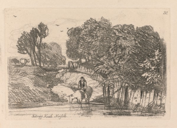 Liber Studiorum: Plate 20, Felbrigg Heath, Norfolk, 1838. John Sell Cotman (British, 1782-1842).