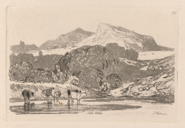 Liber Studiorum: Plate 21, View in North Wales, 1838. John Sell Cotman (British, 1782-1842).