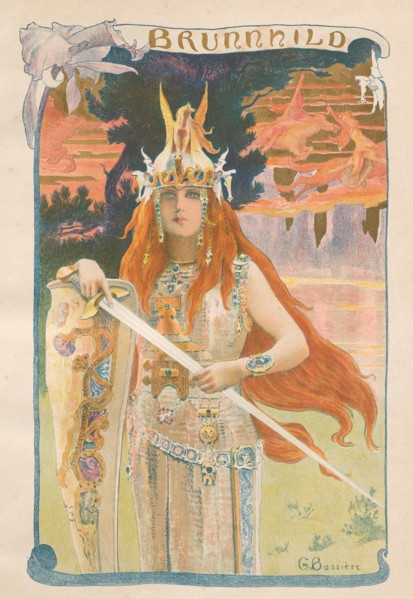 L'Estampe Moderne: Brunnhild, 1899. Gaston Bussiere (French, 1862-1929), Imprimerie Champenois.