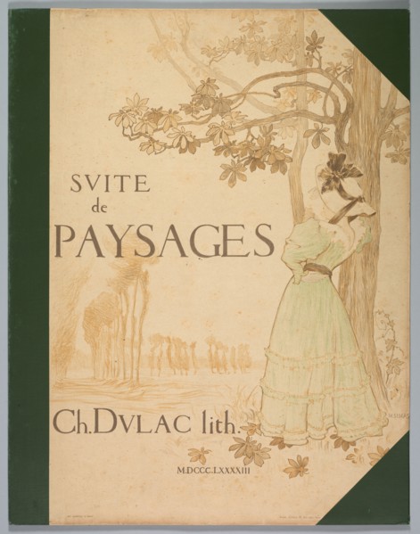 Suite de Paysages: Cover, 1892-1893. Charles Marie Dulac (French, 1865-1898), Eugène Martial Simas