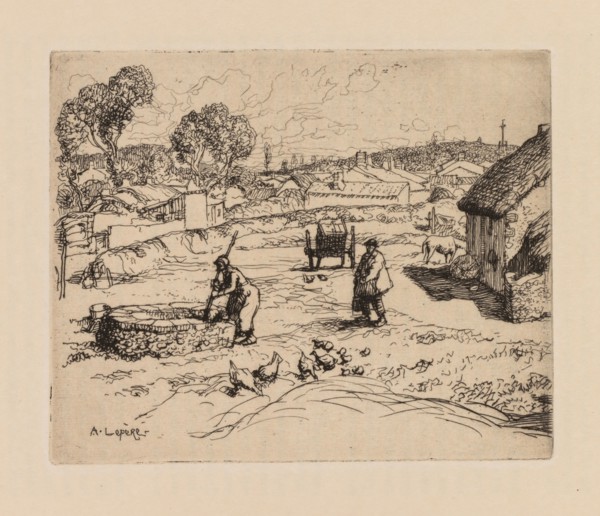 Auguste Lepère: La Masure (Vendèe). Auguste Louis Lepère (French, 1849-1918). Etching, from bound