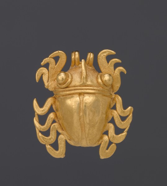 Insect Bell Pendant, 400-1100. Isthmian Region (Panama), Coclé, 5th century-12th century. Gold,