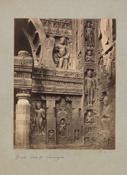 Ajinta Cave No. 19, 1850s-1870s. Francis Frith & Co. (British). Albumen print from wet collodion