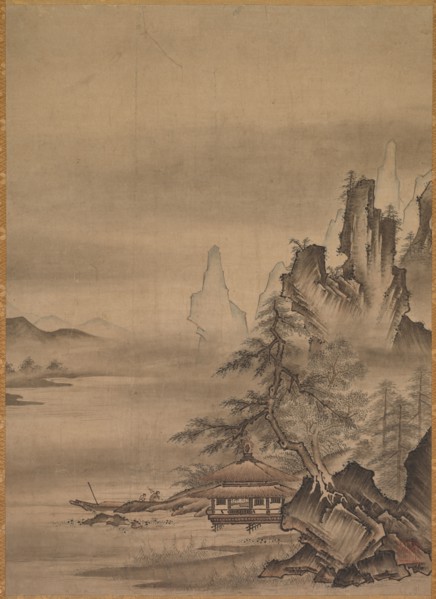 Returning Home, mid-1500s. Japan, Muromachi period (1392-1573). Hanging scroll, ink and color on