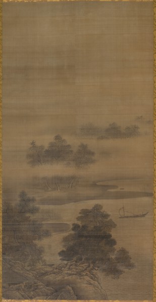 Landscape, late 1500s-early 1600s. Japan, Momoyama (1573-1615) or early Edo (1615-1868) period.