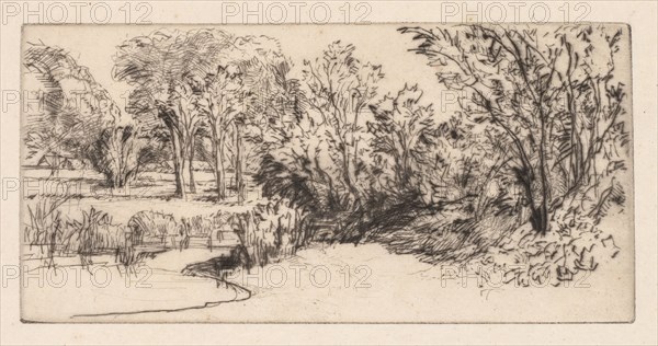 The Little Longparish, 1896. Francis Seymour Haden (British, 1818-1910). Drypoint