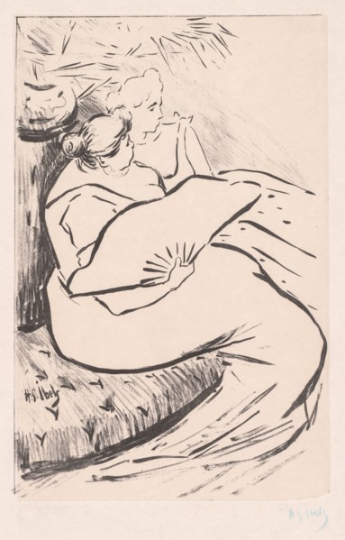 Seated Woman, ca. 1895-1900. Henri Gabriel Ibels (French, 1867-1936). Lithograph