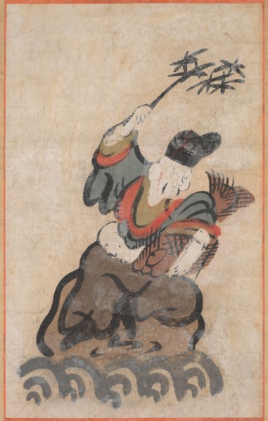 Ebisu, 1800s. Japan, Edo period (1615-1868). Hanging scroll, ink and color on paper; overall: 129.5