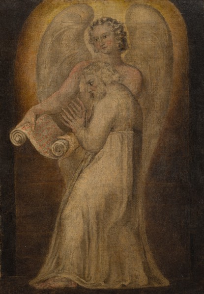 St. Matthew, 1799. William Blake (British, 1757-1827). Tempera on canvas; overall: 38.5 x 26.5 cm
