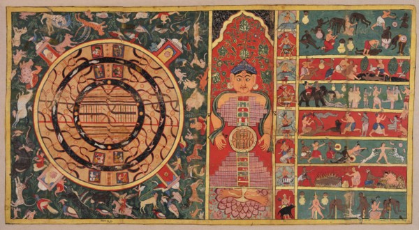 Athai-dvipa: The two and a half continents, the universe in the shape of a person (Cosmic Man,