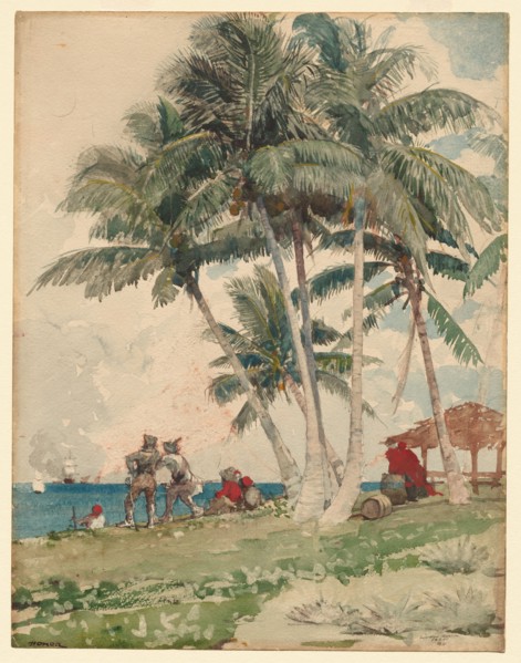 The Buccaneers, 1885. Winslow Homer (American, 1836-1910). Watercolor; sheet: 46.9 x 36.2 cm (18