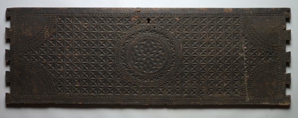 Chest Front, 18th century. India, 18th century. Wood; overall: 43.9 x 128 cm (17 5/16 x 50 3/8 in.)