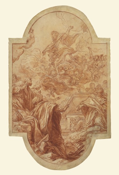 Assumption of the Virgin; Volterrano, Baldassare Franceschini, Italian, 1611 - 1690, Italy; about 1664 - 1670; Red chalk