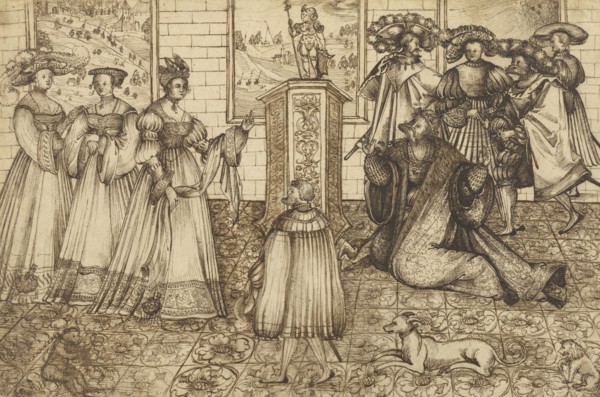 The Idolatry of Solomon; Monogrammist AS, German, active 1530, Germany; about 1530; Pen and dark brown ink; 21.3 × 32.5 cm