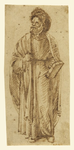 Standing Man Wearing A Turban; Attributed to Giovanni Bellini, Italian, about 1431,1436 - 1516, Venice, Veneto, Italy