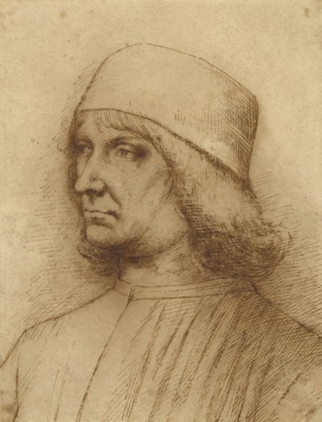 Portrait of a Man; North Italian; about 1490; Pen and brown ink; 21 x 16 cm, 8 1,4 x 6 5,16 in