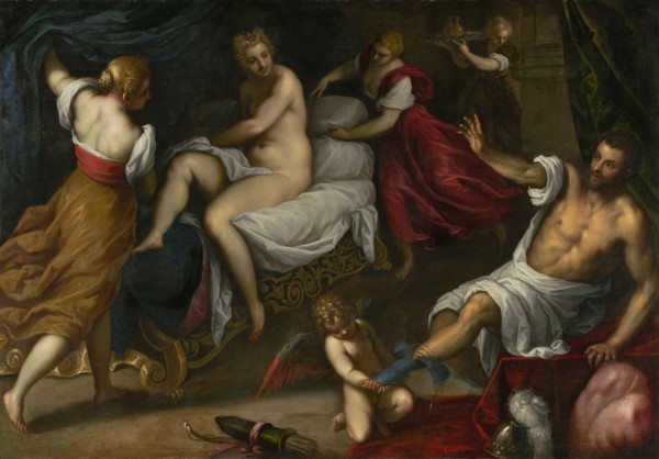 Venus and Mars; Palma il Giovane, Italian, Venetian, 1544 - 1628, about 1605 - 1609; Oil on canvas; 142.9 × 205.4 cm